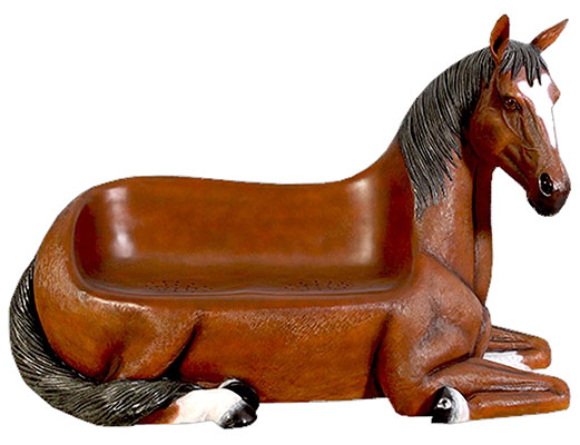 Resin Horse Seat Outdoor